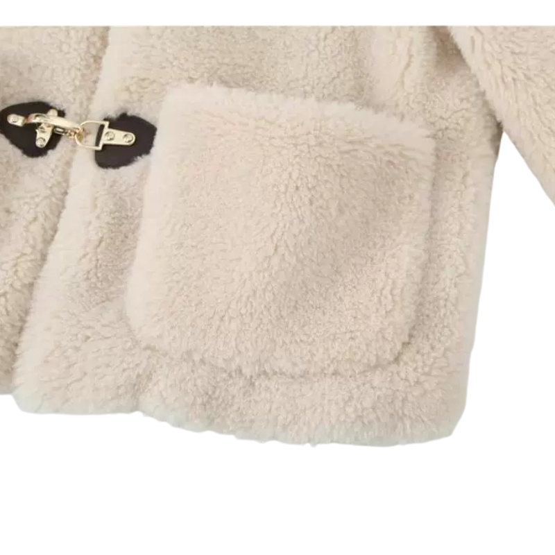 Kuschelige Fleecejacke mit Schnallenverschluss im Loose-Fit