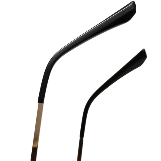 Rechteckige Sonnenbrille mit filigranem Metallgestell