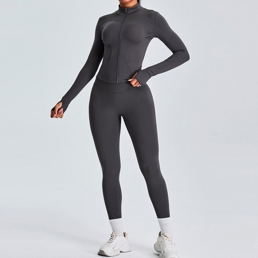 Trainingsjacke mit Reißverschluss – Langarm