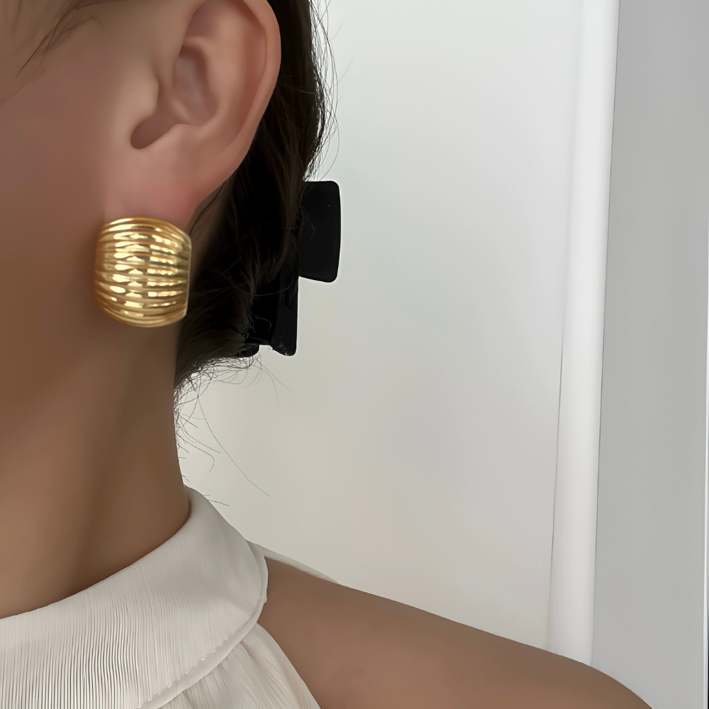 Creolen mit geriffelter Struktur