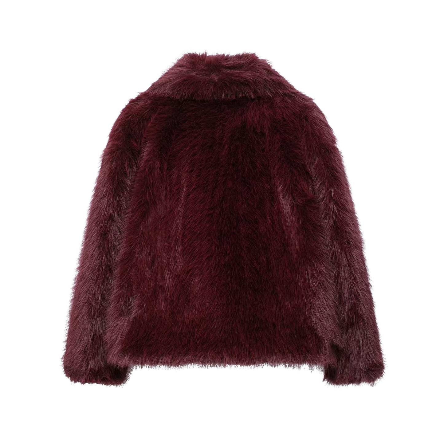 Elegante Kunstpelzjacke mit voluminösem Kragen