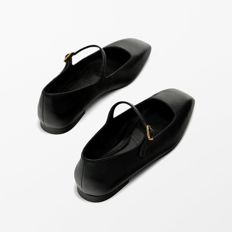 Mary Janes in Leder