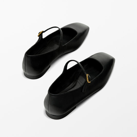 Mary Janes in Leder