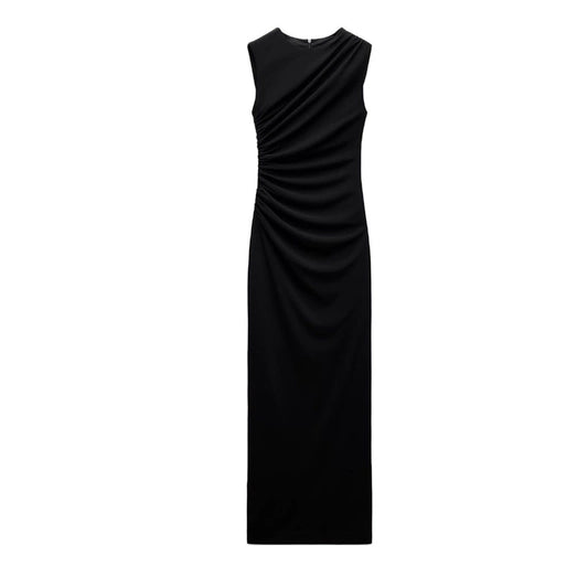 Figurbetontes Midikleid mit Raffungen – Eleganter French-Style