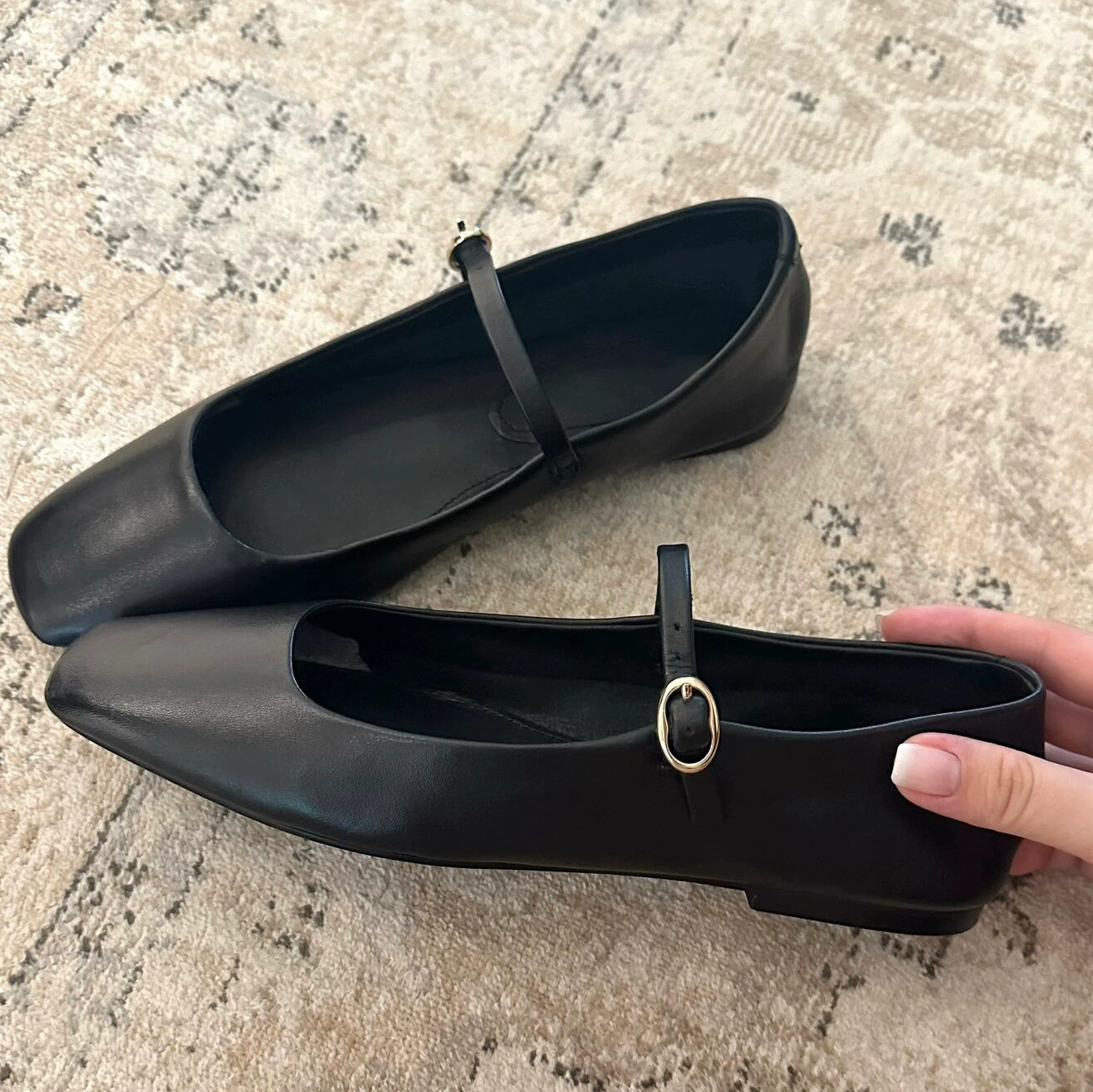 Mary Janes in Leder