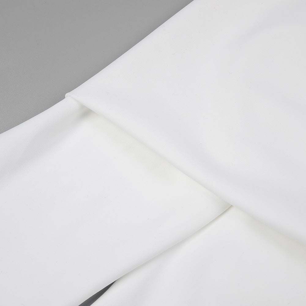 Elegantes Off-Shoulder Maxikleid mit langen Ärmeln