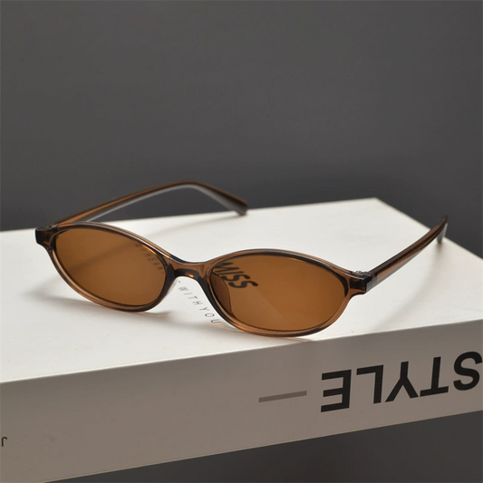 Schmale Ovale Sonnenbrille