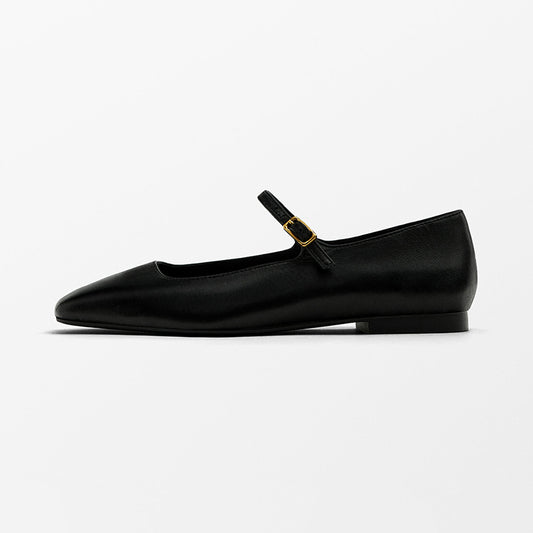Mary Janes in Leder
