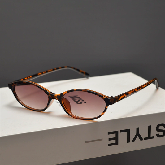 Schmale Ovale Sonnenbrille