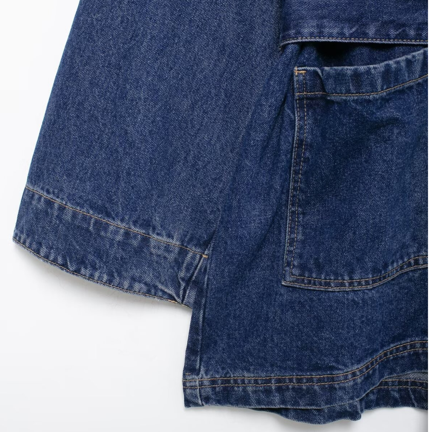 Oversized Denim Jacke mit Taillengürtel