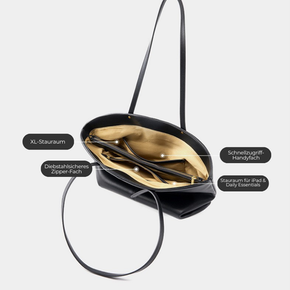 Damen Handtasche Oversized Tote Bag aus strukturiertem Kunstleder