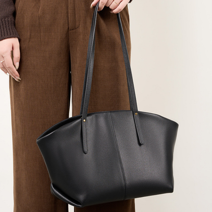 Damen Handtasche Oversized Tote Bag aus strukturiertem Kunstleder