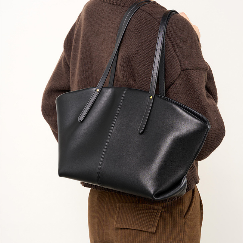 Damen Handtasche Oversized Tote Bag aus strukturiertem Kunstleder