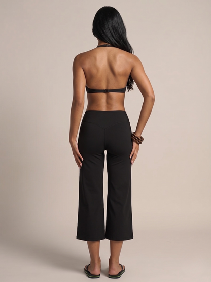 Zovania Flow Culotte Set – Halter Bra & Wide Leg Crop Pants