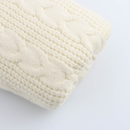 Gesteppte Strickjacke mit Zopfmuster – Kuschelig & Stilvoll