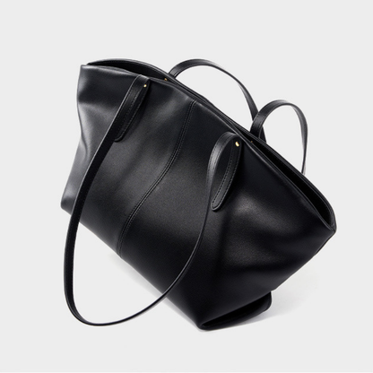 Damen Handtasche Oversized Tote Bag aus strukturiertem Kunstleder