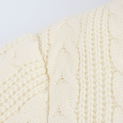 Gesteppte Strickjacke mit Zopfmuster – Kuschelig & Stilvoll