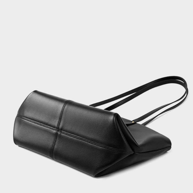 Damen Handtasche Oversized Tote Bag aus strukturiertem Kunstleder
