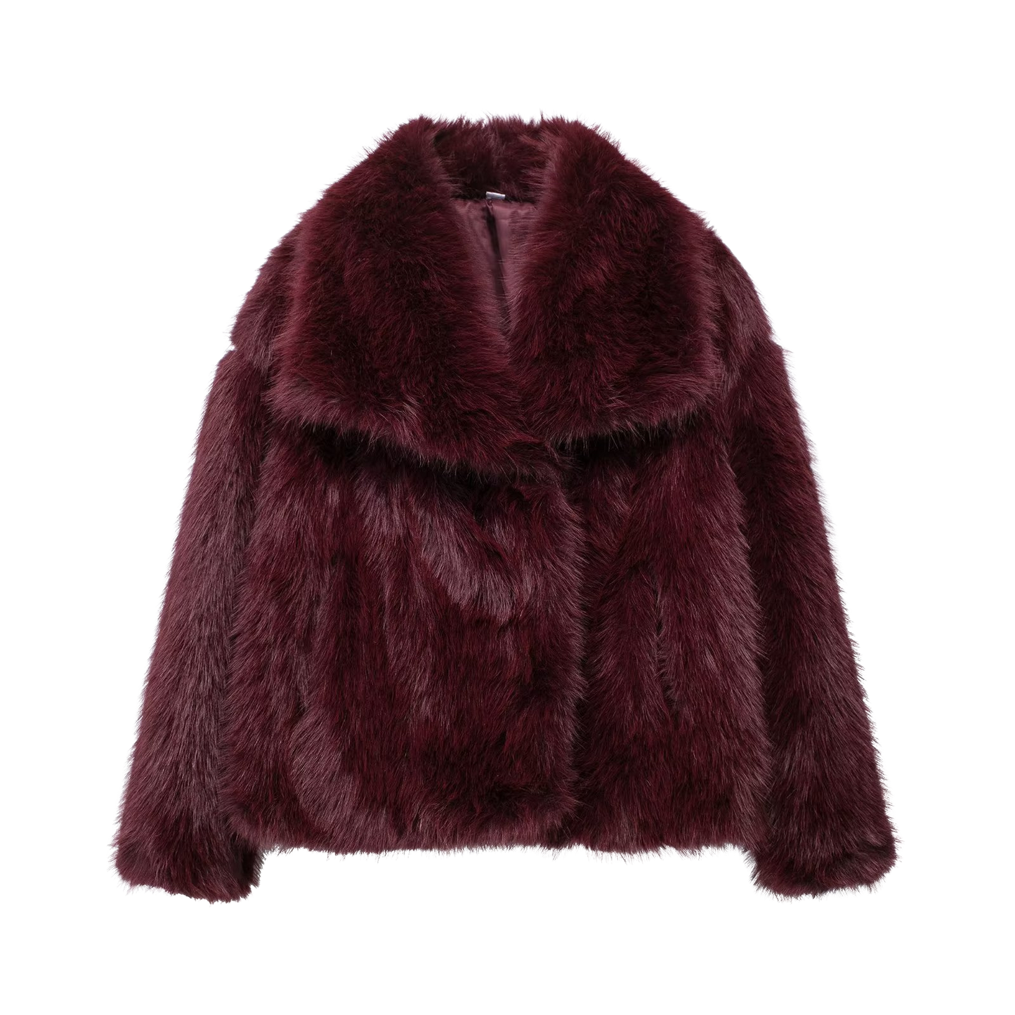 Elegante Kunstpelzjacke mit voluminösem Kragen