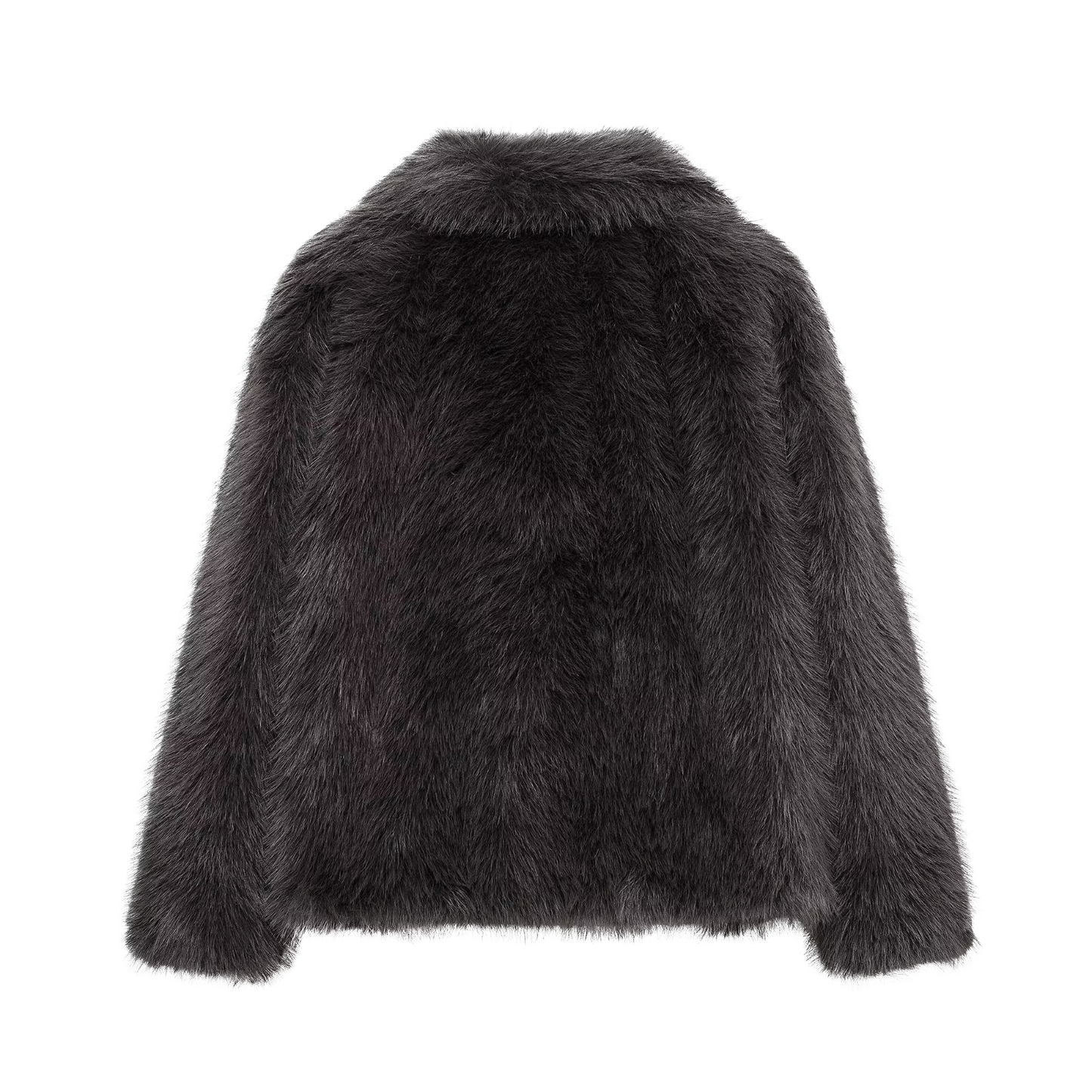 Elegante Kunstpelzjacke mit voluminösem Kragen
