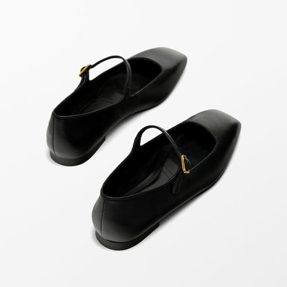 Mary Janes in Leder