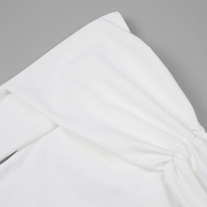 Elegantes Off-Shoulder Maxikleid mit langen Ärmeln