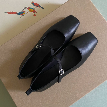 Mary Janes in Leder
