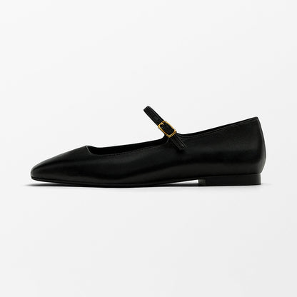 Mary Janes in Leder