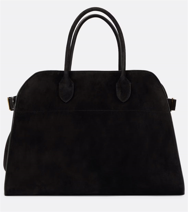 Koreanische Designer-Tote aus Veloursleder – Elegante Minimalistik